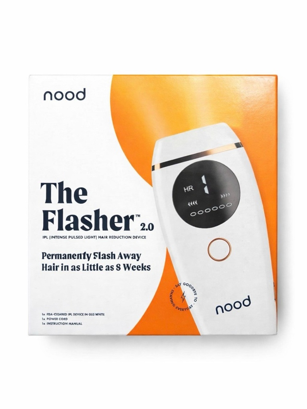 Nood The Flasher 2.0 IPL Hair Removal Device Full Set Box Included Works Perfect
